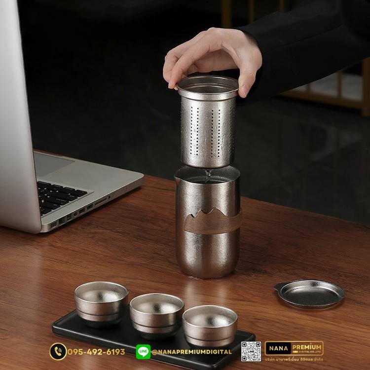 แก้วไทเทเนี่ยม Titanium สวย หรู ทันสมัย รับสกรีนโลโก้แก้วไทเทเนี่ยม รับผลิตแก้วไทเทเนี่ยม