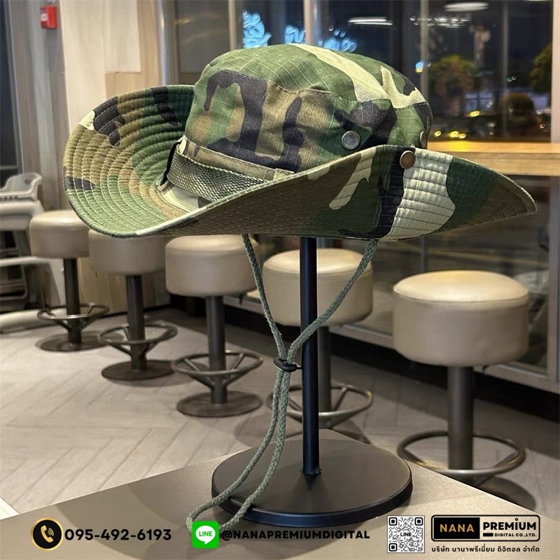 รับผลิตหมวกทหารปีกกว้าง หมวกลายทหาร กันแดด กันยูวี uv หมวกแก๊ป หมวกGAP รับผลิตหมวก รับปักหมวก รับสกรีนหมวก