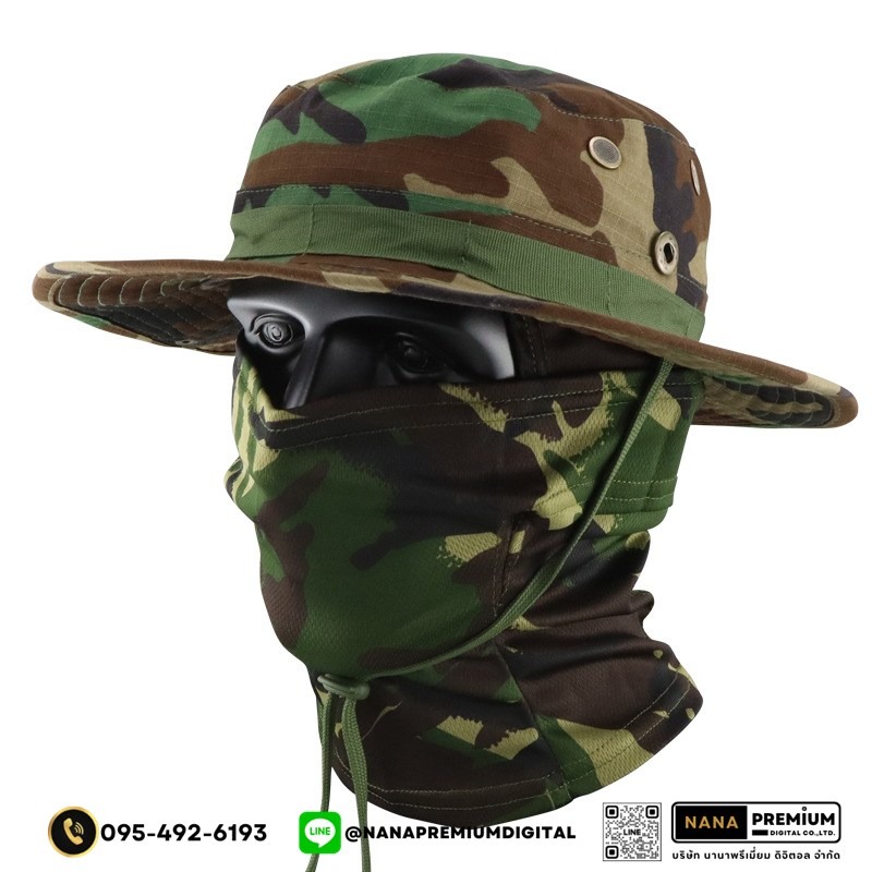 รับผลิตหมวกโม่งทหารปีกกว้าง หมวกลายทหาร กันแดด กันยูวี uv หมวกแก๊ป หมวกGAP รับผลิตหมวก รับปักหมวก รับสกรีนหมวก