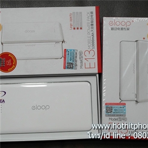 รับสกรีน Powerbank 13000mAh แบตสำรอง Eloop รุ่น E13