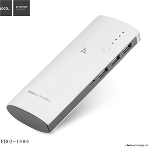 Hoco แบตเตอรี่สำรอง power bank 10000mAh  รุ่น hoco upb02-10000