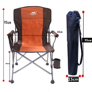 เก้าอี้ตั้งแคมป์ ขนาดใหญ่ นั่งสบาย เก้าอี้พับกลางแจ้ง เก้าอี้สนาม เก้าอี้ตลาดกลางคืน พร้อมถุงเก็บเพื่อป้องกันการชน