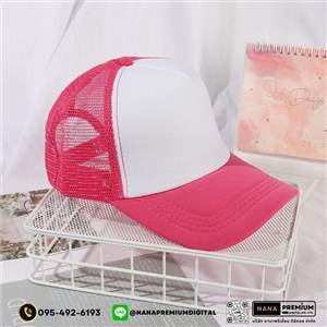 รับสกรีนหมวก หมวกแก๊ปตาข่าย หมวกGAP รับผลิตหมวก รับปักหมวก รับสกรีนหมวก
