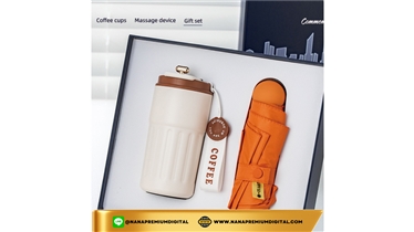 เซ็ตของขวัญร่มและแก้วกาแฟอัจฉริยะ